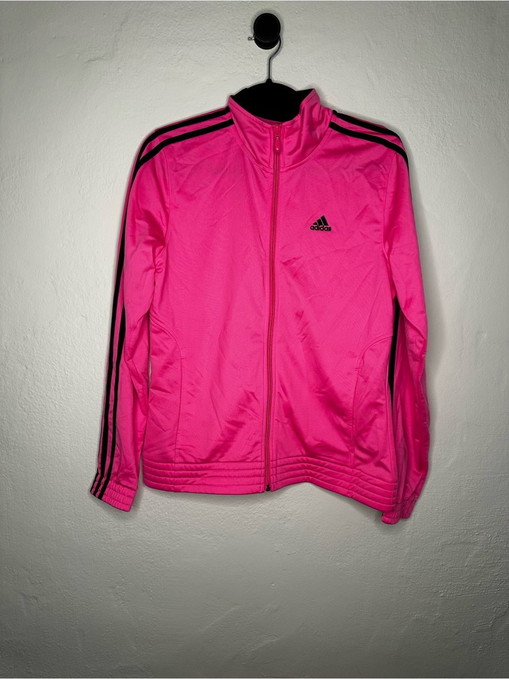 adidas Hot Pink Jacket with Black Accents